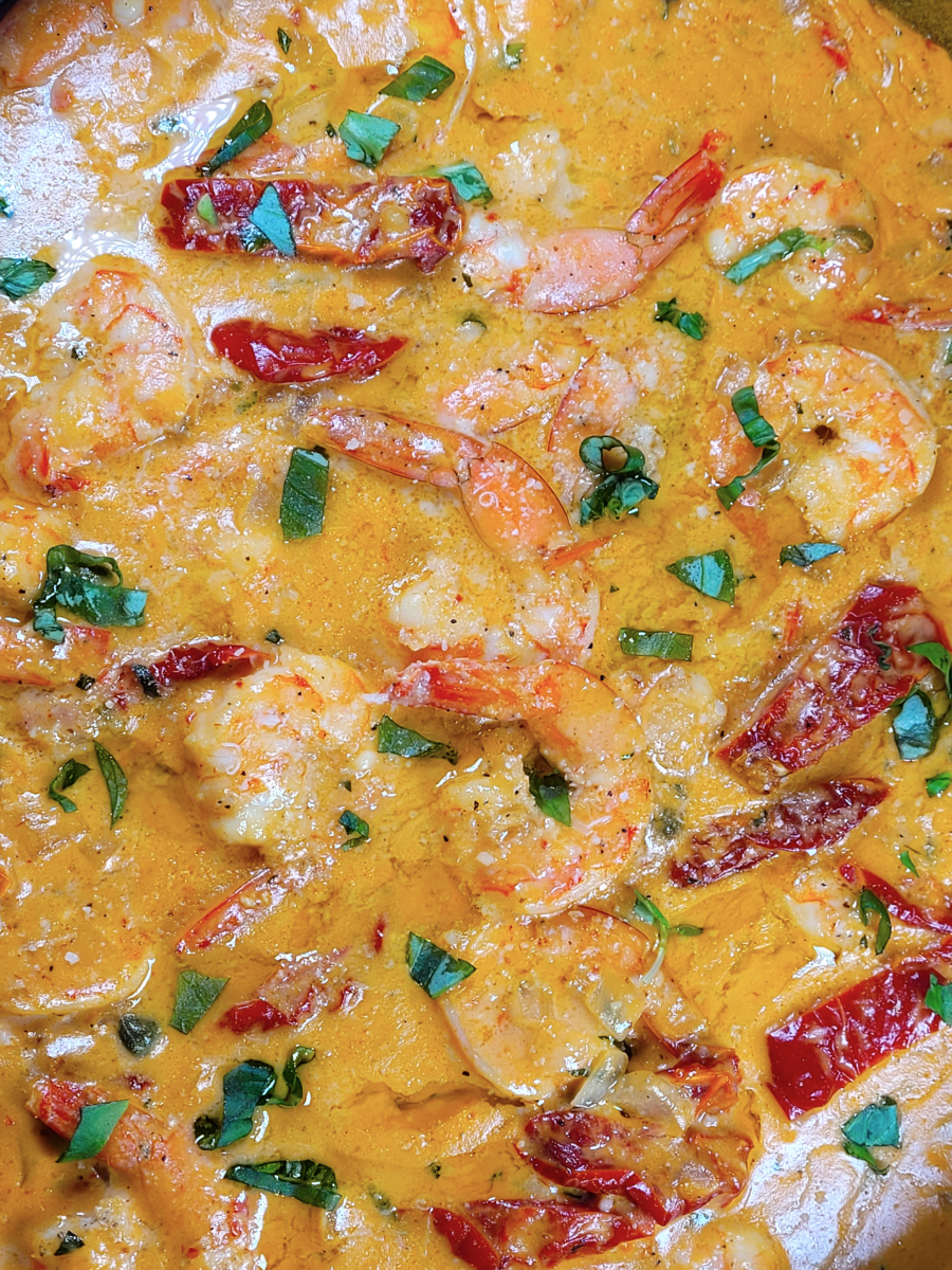 Creamy Shrimp with Sundried Tomatoes &&nbsp;Capers
