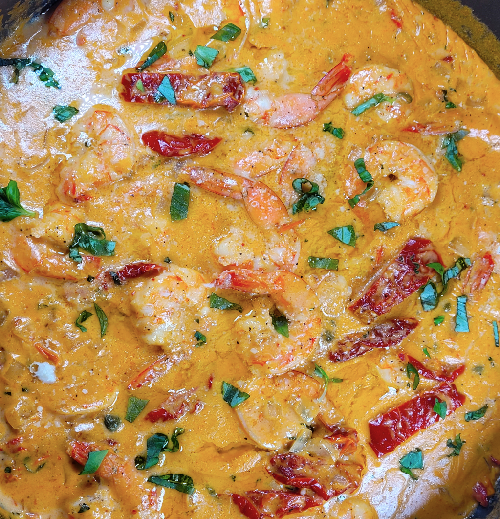 Creamy Shrimp with Sundried Tomatoes &&nbsp;Capers