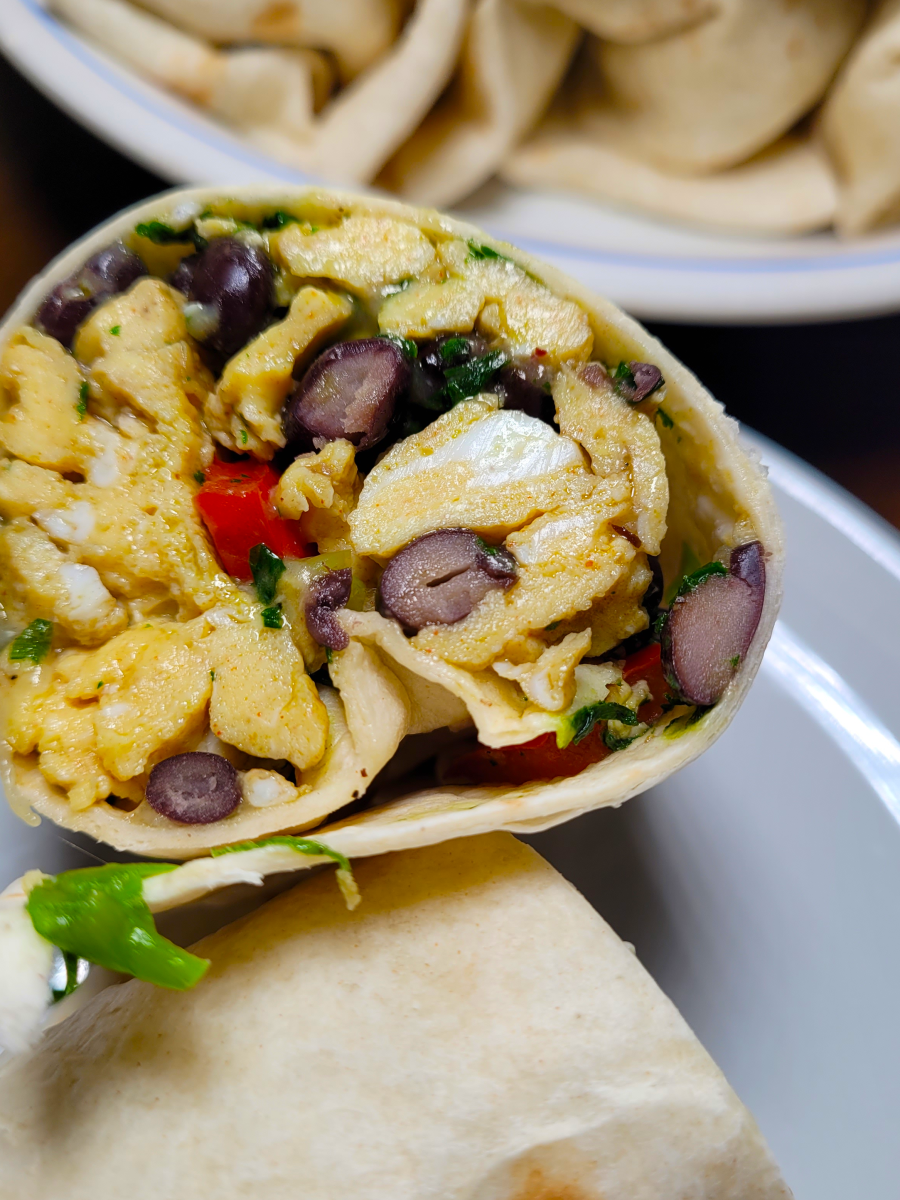 Hearty Breakfast Egg & Bean&nbsp;Burritos