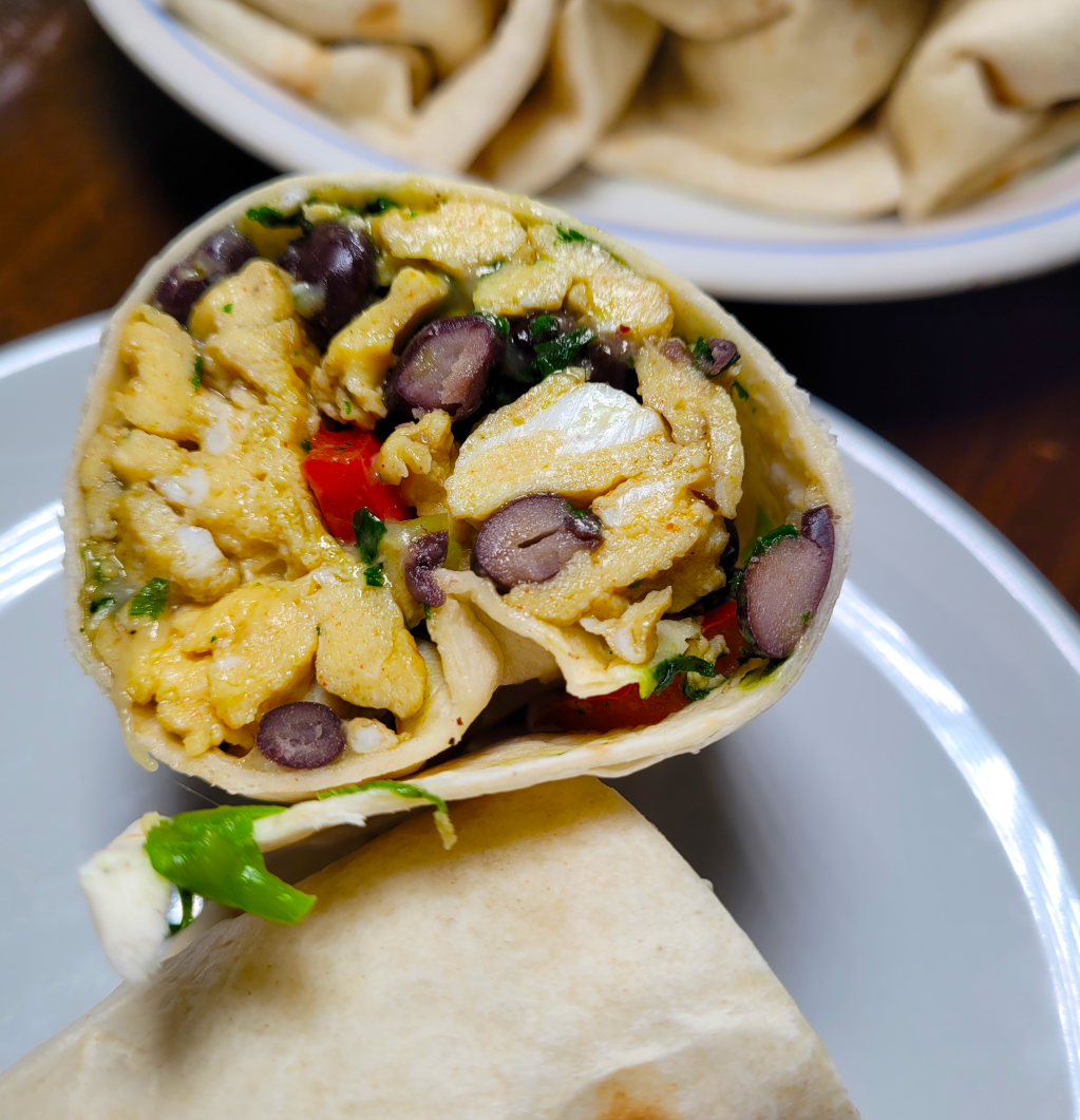Hearty Breakfast Egg & Bean&nbsp;Burritos