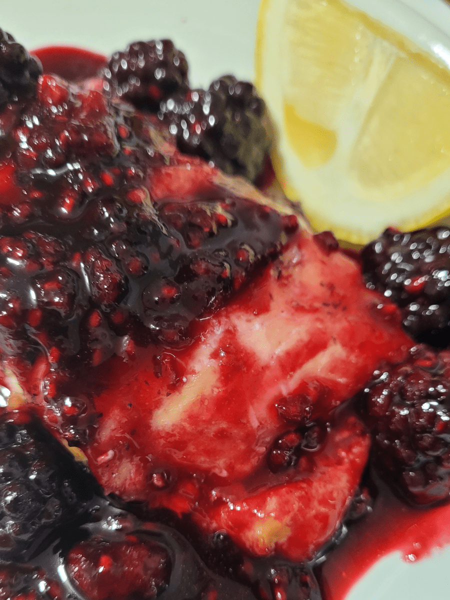 Baked Salmon with Mixed Berry&nbsp;Glaze