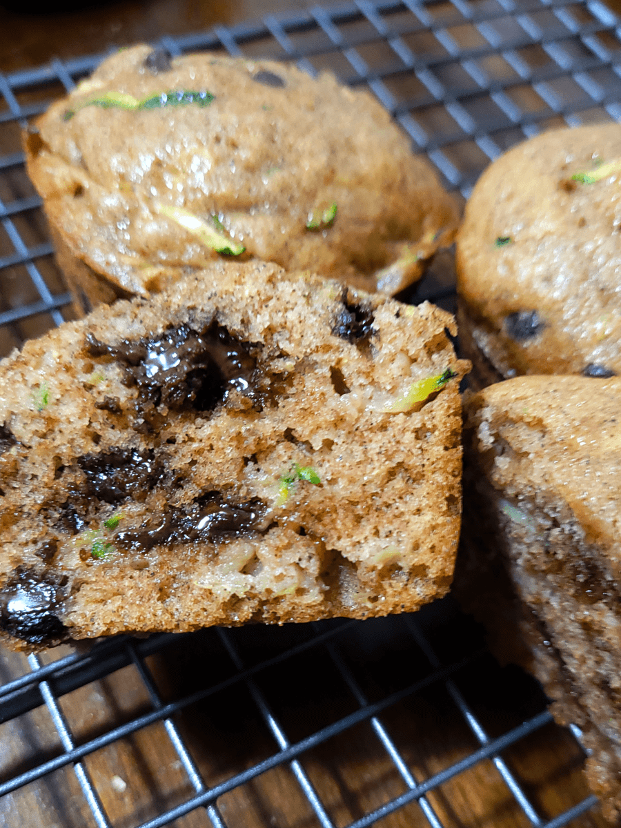 Chocolate Chip Zucchini&nbsp;Muffins