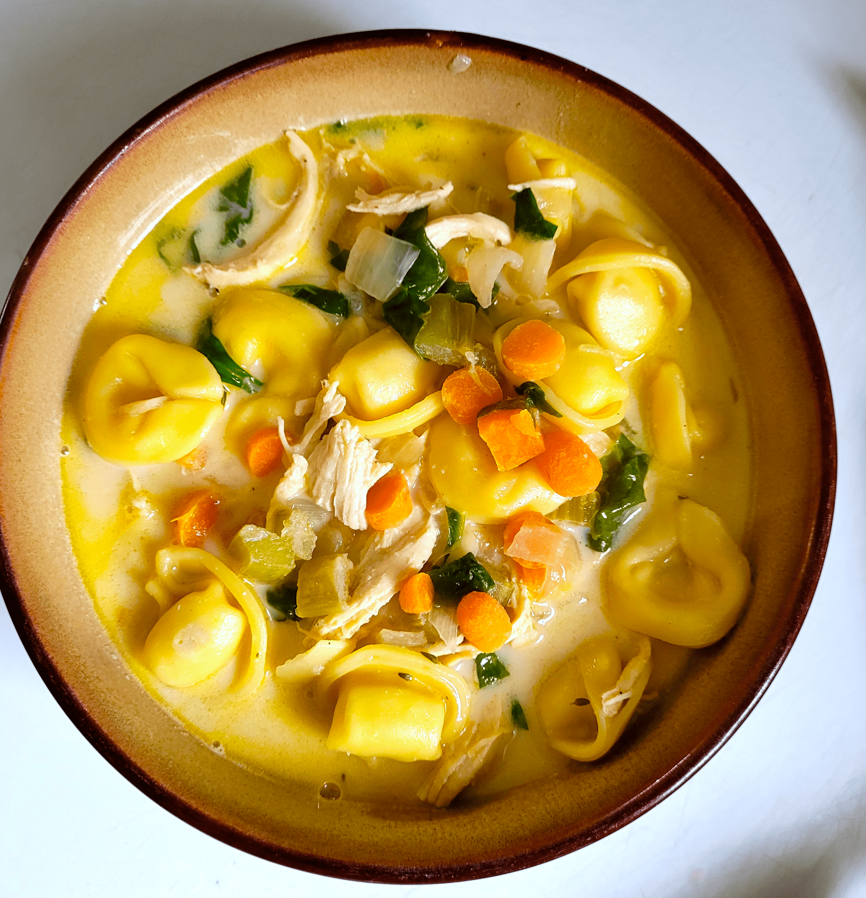 Creamy Chicken Tortellini Soup