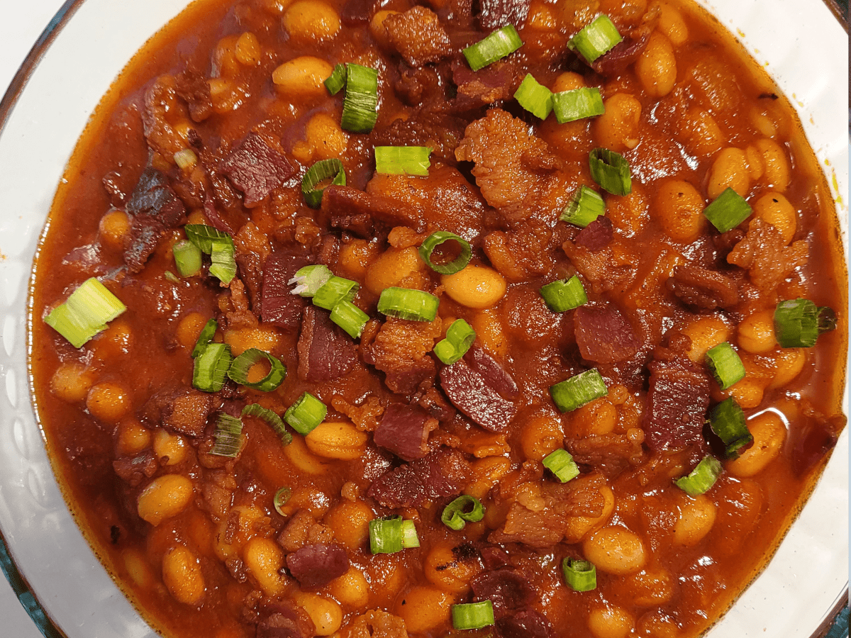 Stovetop Bacon Beans