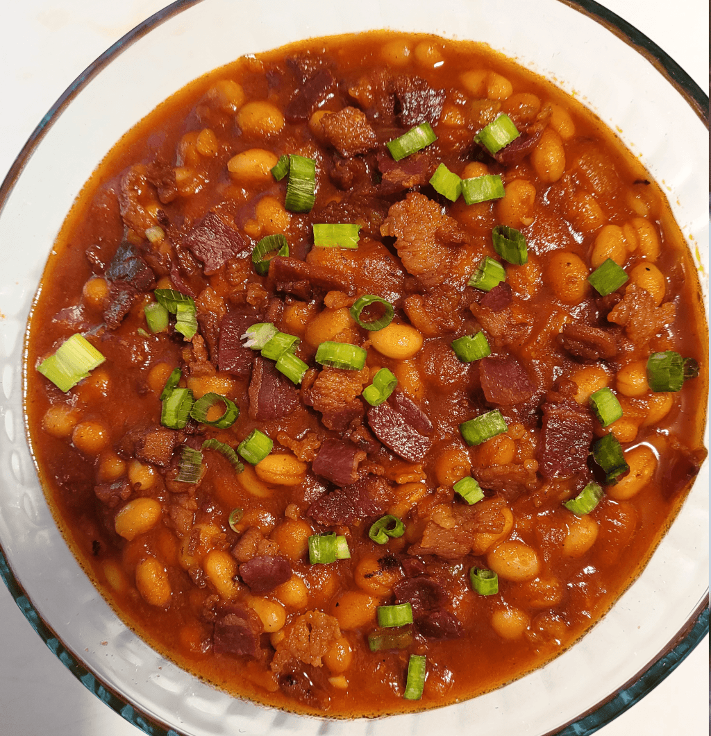 Stovetop Bacon Beans