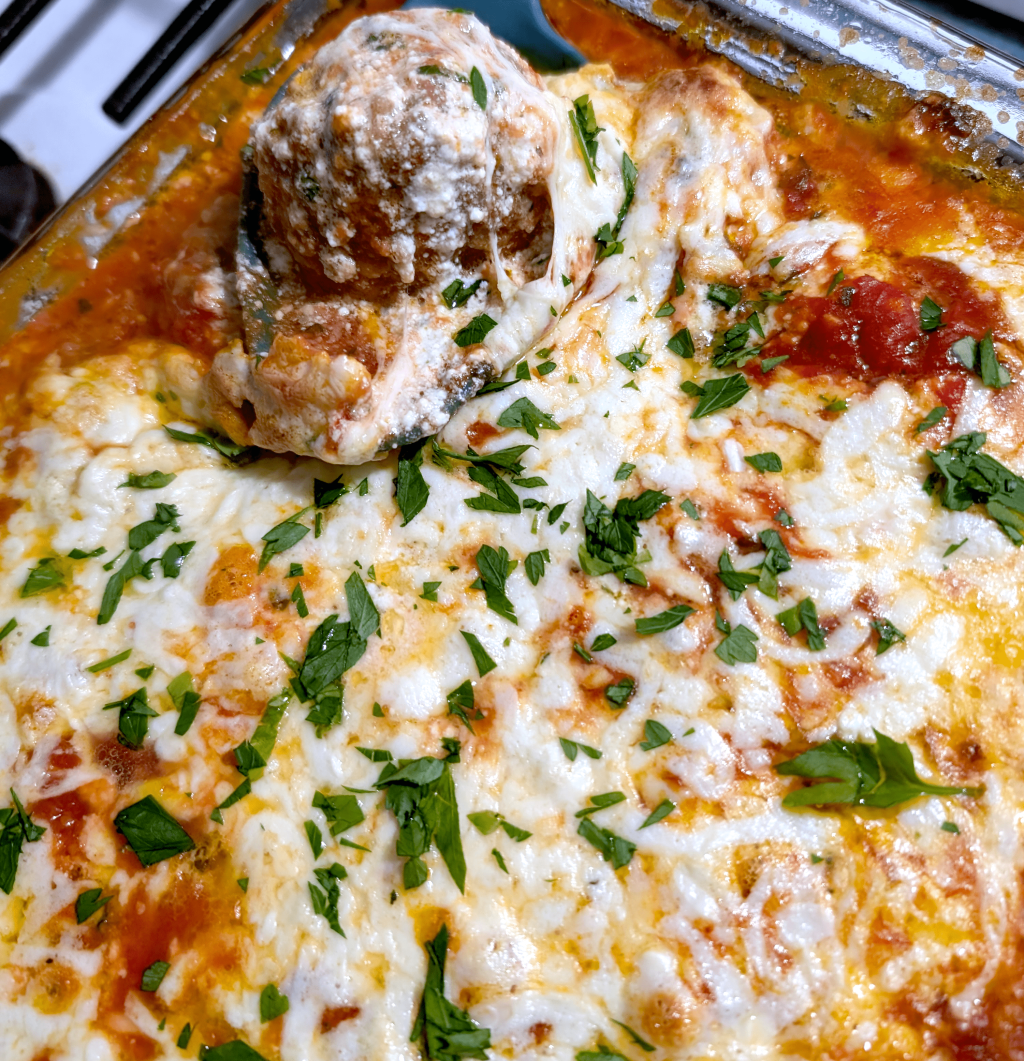 Baked Meatballs Parmesan