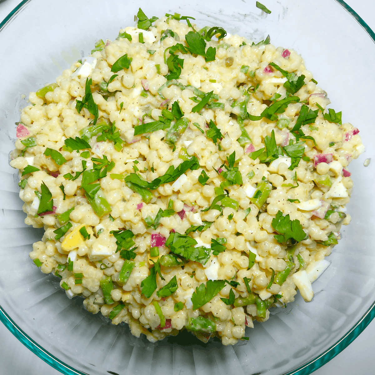 Asparagus & Couscous Salad with Lemon Parmesan&nbsp;Vinaigrette