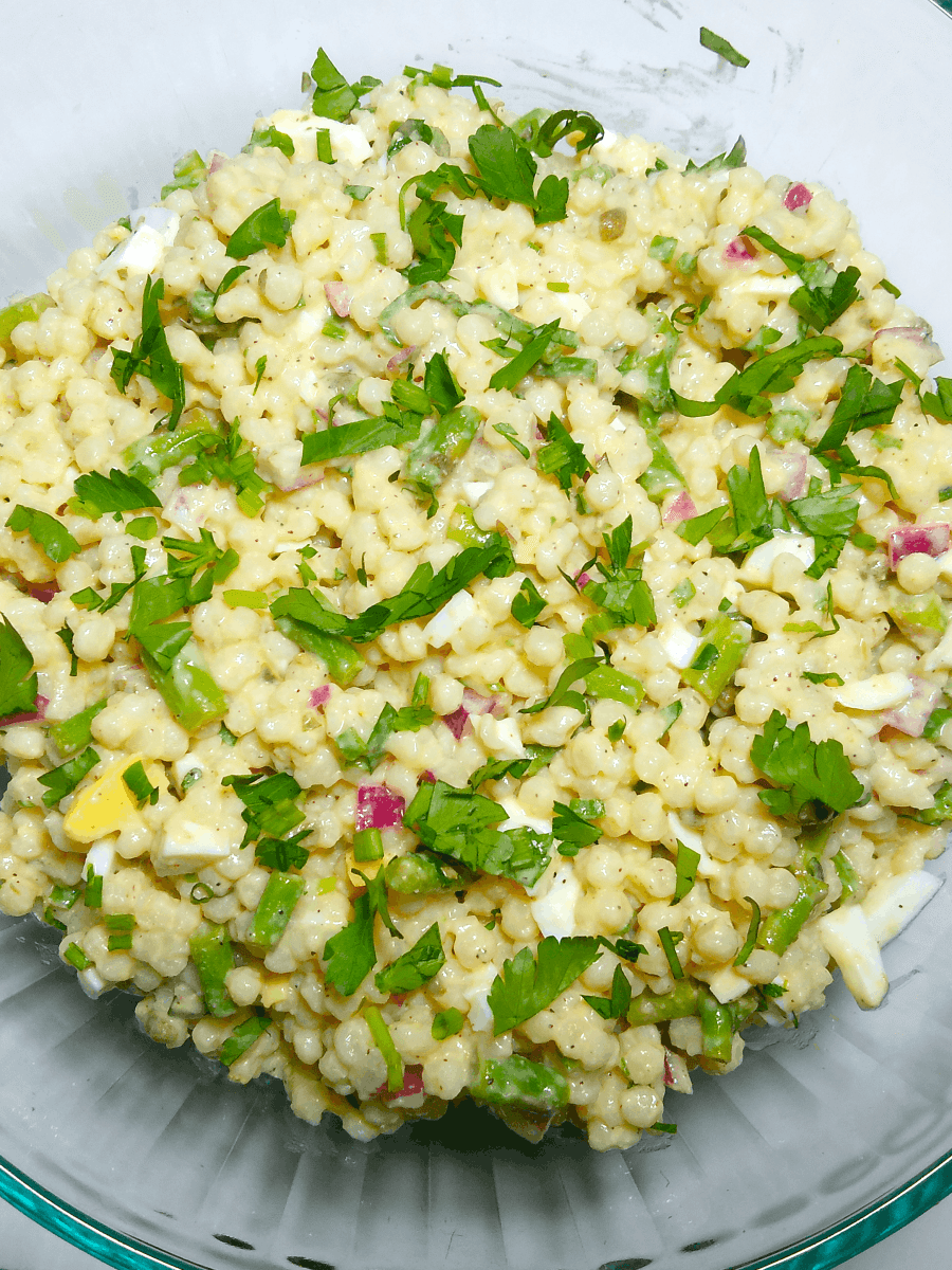Asparagus & Couscous Salad with Lemon Parmesan&nbsp;Vinaigrette