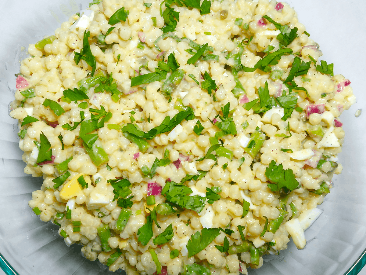 Asparagus & Couscous Salad with Lemon Parmesan&nbsp;Vinaigrette
