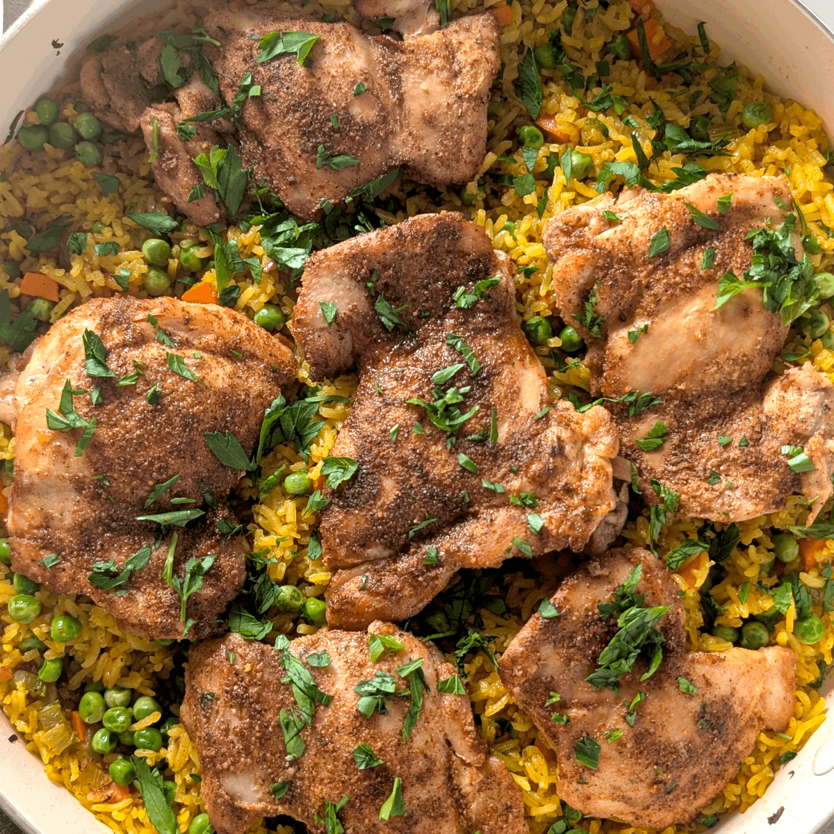 Chicken & Yellow Rice&nbsp;Skillet
