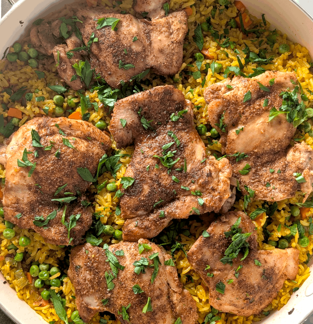 Chicken & Yellow Rice&nbsp;Skillet