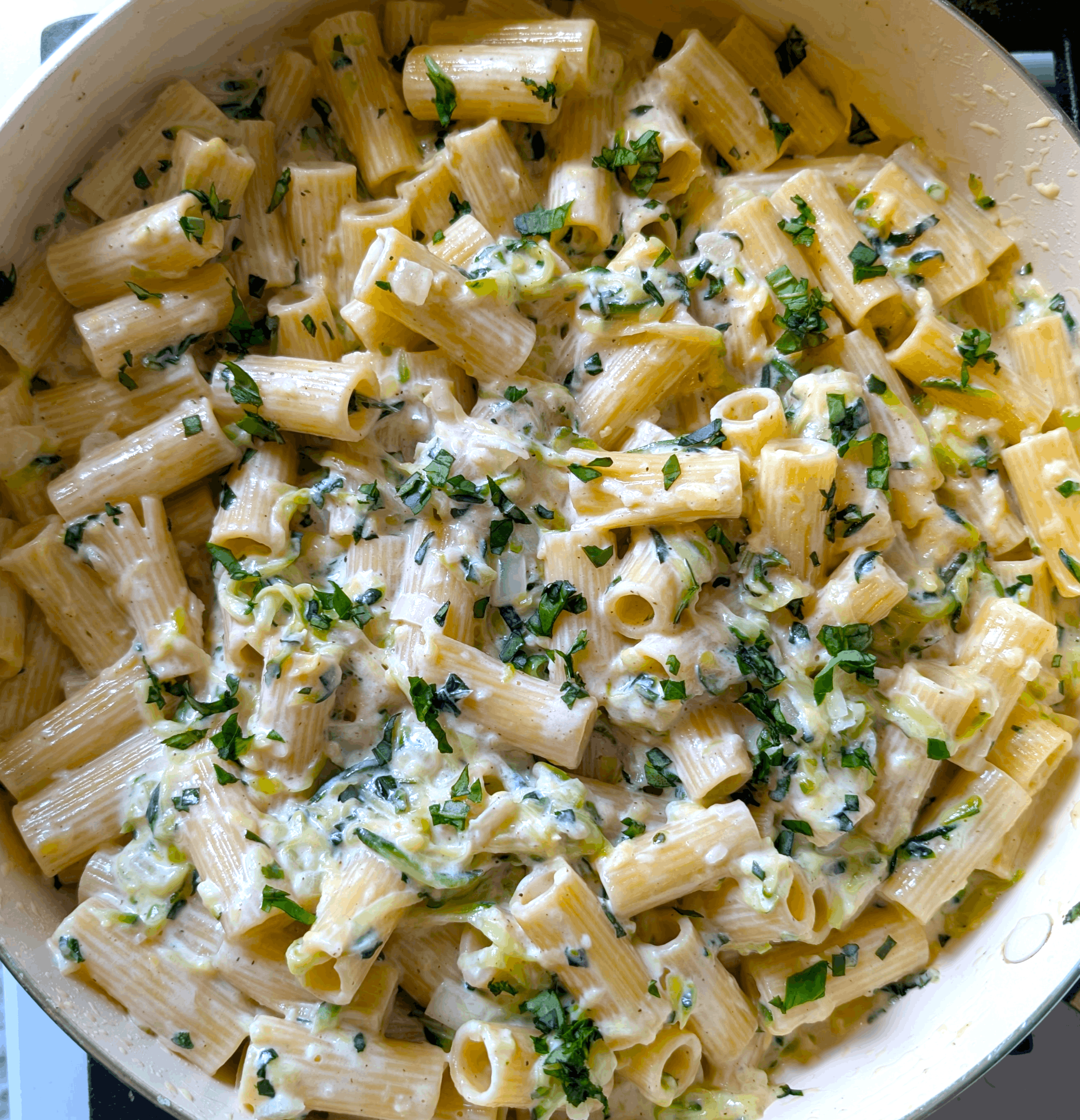 Pasta with Zucchini Sauce