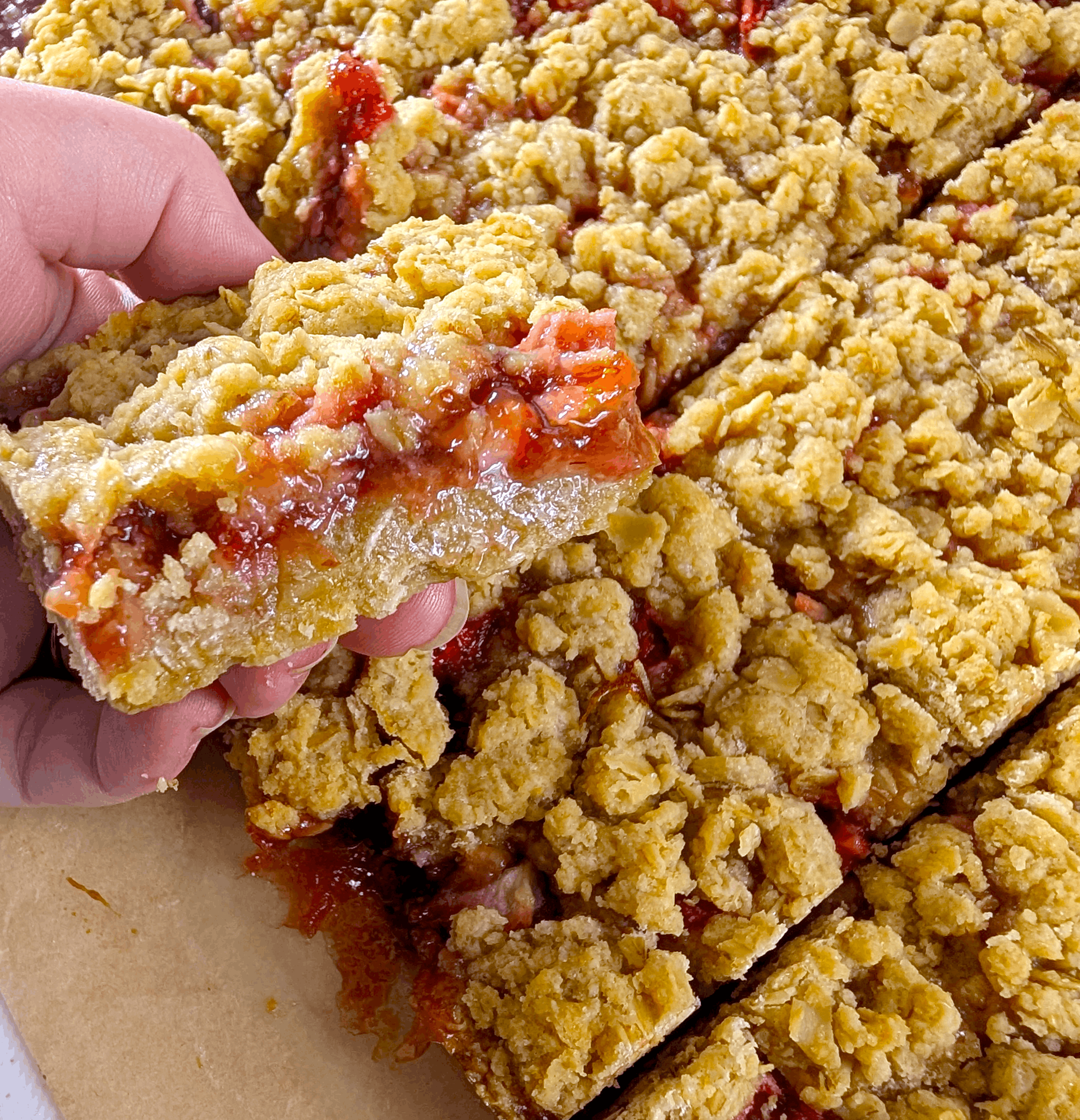 Strawberry Oatmeal Bars
